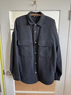ZARA メンズダークグレー シャツジャケットのサムネイル