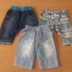 100～120 男の子 デニムハーフパンツ まとめ売りのサムネイル