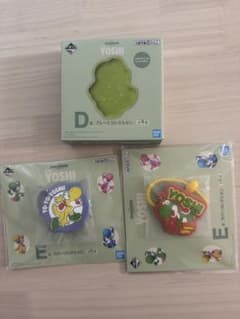 ヨッシー　一番くじYoshi D賞　プレート　E賞　ラバーコレクション　セットのサムネイル