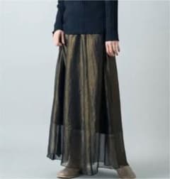 kastane シャイニーシフォンフレアスカートのサムネイル