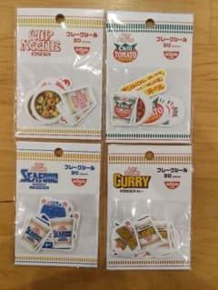 おすそ分け　カップヌードル　フレークシール　４種類のサムネイル
