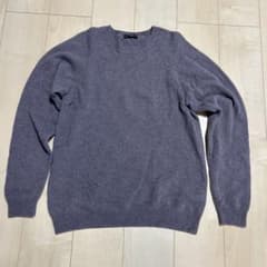 TAKASHIMAYA ウールカシミヤ混 クルーネックニット トープ Lのサムネイル