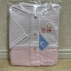 k.hさま専用familiar ピンク ストライプ ロンパースのサムネイル