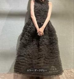 bibiy.風　チュールドレス ダークグレー bibiy.風 チュールドレス ダークグレー - メルカリ