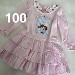 シャーリーテンプル♡トランプうさぎ♡ピンク♡長袖ワンピース♡100