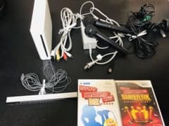 Wii本体＋カラオケマイク2本＋JOYSOUNDソフト2枚のサムネイル