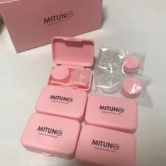 蜜のレンズ　カラコンケース　ピンク　コンタクトケースのサムネイル