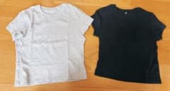 UNIQLO ミニT 2色セット Lサイズ グレー ネイビー