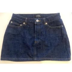 A.P.C. デニム ミニスカート インディゴ 34 S アーペーセーのサムネイル