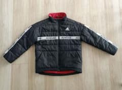 adidas キッズ 中綿ジャケット ブラック 130