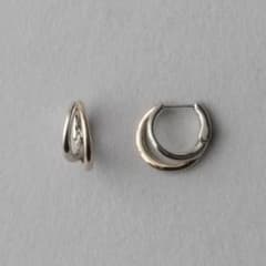 【極美品】ete ダブルライン バイカラー ハグピアス ピンクゴールドのサムネイル