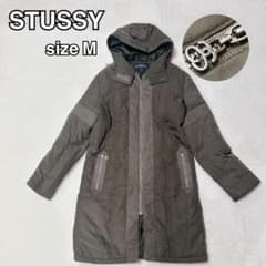 STUSSY オールドステューシー ミリタリー ダウンコート ジップ ジャケット