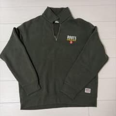 古着　ハーフジップ　オリーブのサムネイル