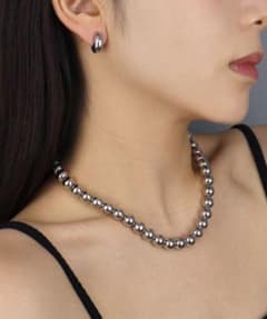 CEMONEMOシルバー メタルボールネックレス