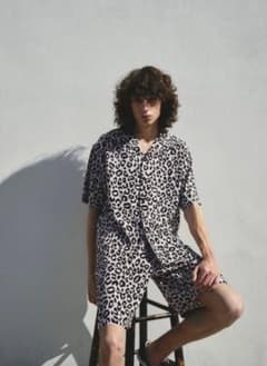 MINEDENIM Lips Leopard Print Easy Shortsのサムネイル