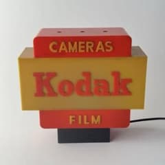 Kodak コダック 看板 レトロ ヴィンテージ】Kodak コダック 電飾看板 当時物 カメラ屋 動作