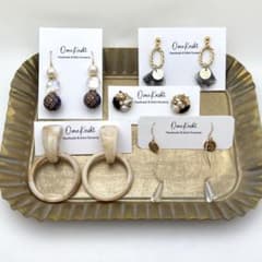 【まとめ売り】ハンドメイド♡ピアス　大ぶり　クールのサムネイル