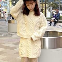 merry jenny セットアップ merry jenny ニット セットアップ 冬 - メルカリ