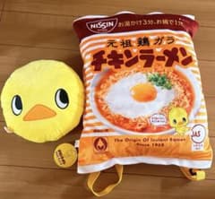 日清 チキンラーメン ひよこちゃん リュック ぬいぐるみセットのサムネイル