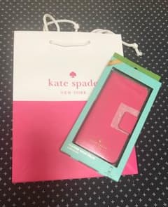 ☆新品☆ケイトスペード iPhone8 手帳型 ケース ピンクのサムネイル