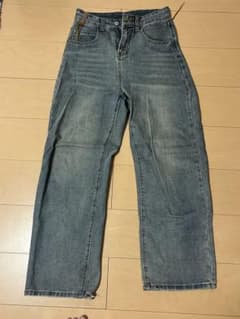 ハイウエスト ワイド デニムパンツのサムネイル