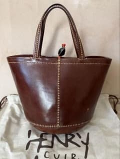 美品 アンリークイール henry cuir パステック　トートバッグ小 美品 アンリークイール henry cuir パステック トートバッグ小 - メルカリ