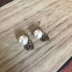 シャネル ピアス ココマーク スリングピアス 本物 レア ヴィンテージ 