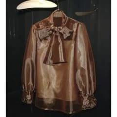 ★お値下げ中★【Lily Brown】オーガンザボリュームボウブラウスのサムネイル