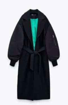 ZARA マッチングボンバーコート　ザラ　sizeSのサムネイル