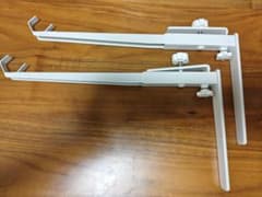 カインズ 取り付け簡単 カーテンレール用 室内物干しハンガー 2個入 ホワイトのサムネイル