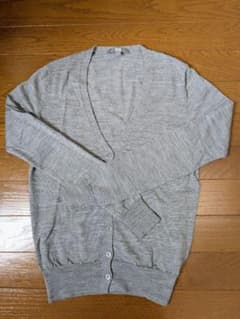 【値下げ】UNIQLO Vネックグレー カーディガン Sのサムネイル