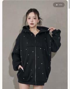 Darich ダーリッチ DDロゴビジュージップパーカー ブラック レディースのサムネイル