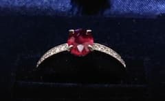 ピジョンブラッド非加熱ルビーPTリング　1.0ct UP 17号のサムネイル