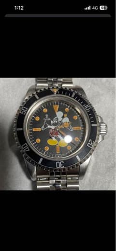英*明様 TUDOR サブマリーナ　ミッキーマウスリダンダイアル 自動巻き腕時計 英*明様 TUDOR サブマリーナ ミッキーマウスリダンダイアル 自動巻き