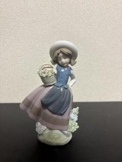 「美品」LLADRO (リヤドロ) フィギュリン #5221 甘い花の香り 置物 LLADRO 5221 甘い花の香り フィギュリン リヤドロ 置物