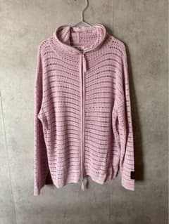 シュウマン　SYUMAN.　クロシェジップアップパーカー　メッシュパーカー シュウマン SYUMAN. クロシェジップアップパーカー メッシュパーカー