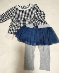 プティマイン♡トップス＆スカッツセット　80のサムネイル