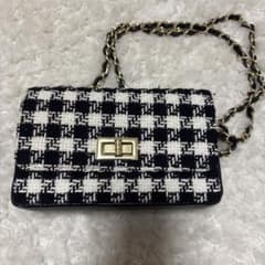 AULENTTI FIRENZE ツイード チェーンショルダーバッグのサムネイル