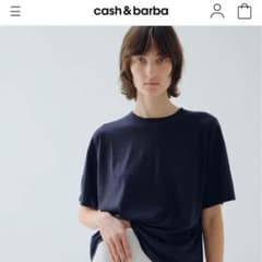 Cash&barba カシミヤジャージー キャッシュTee, Navy 1 cash & barba カシミヤジャージー キャッシュTee, Navy - メルカリ