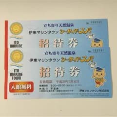 【値下げ】伊東マリンシーサイドスパ 招待券のサムネイル