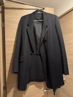 ヨウジヤマモト ワイズ ジャケット ニット 切替 アシンメトリー 再構築