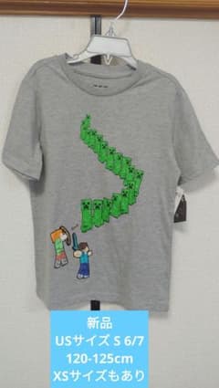 新品 USサイズ S マイクラ グレー 半袖 Tシャツのサムネイル