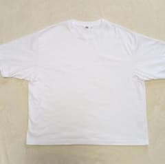 ユニクロ　エアリズム　メンズ 4XL  半袖Tシャツ 白 ホワイト 無地