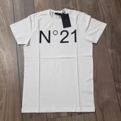 N°21 ヌメロ ヴェントゥーノ ロゴ 半袖Tシャツ ホワイト14yのサムネイル