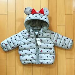 【希少完売品！新品タグ付き】baby gap ミニーダウン/ 70cmのサムネイル