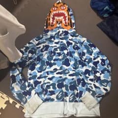 A BATHING APE ABC CAMO BLUE タイガーフルパーカー A BATHING APE ABC CAMO BLUE タイガーフルパーカー - メルカリ