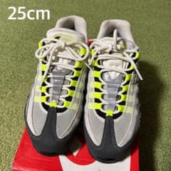 ウィメンズ NIKEエアマックス 95 25cm グレー/イエロー - メルカリ