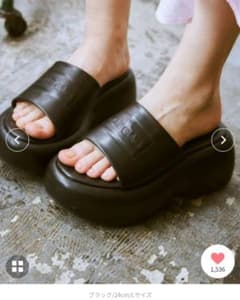 GABGABコンバットサンダル　ブラックLサイズのサムネイル