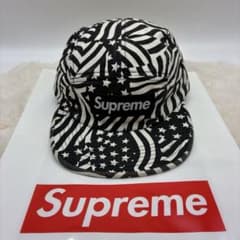 Supreme 星条旗 Camp キャップ ブラックフラッグ Supreme 星条旗 Camp キャップ ブラックフラッグ - メルカリ
