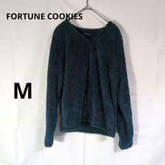 ✨FORTUNE COOKIES シャギーニット ダークティール 深緑 ゆるたぼ